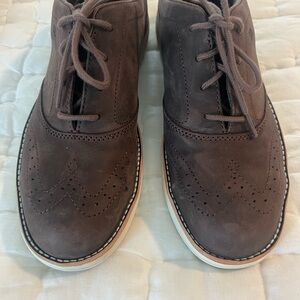 Unisex Brown Suede Red Wing Steel Toe Oxford